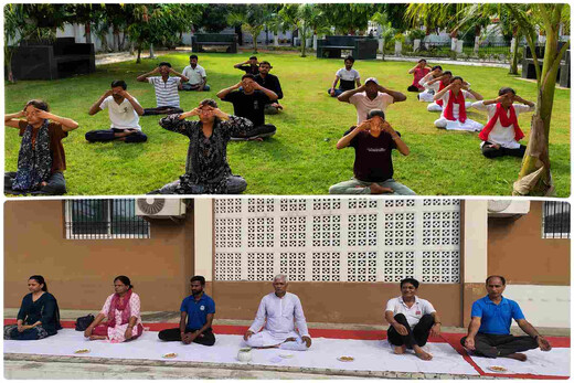 अंतरराष्ट्रीय योग दिवस पर बीआरएबीयू में योगाभ्यास, विद्यार्थियों ने सीखे आसन और प्राणायाम