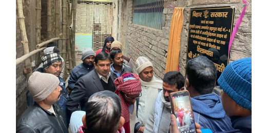 विधानपरिषद बंशीधर ब्रजवासी ने किया सड़क और नाले का शिलान्यास