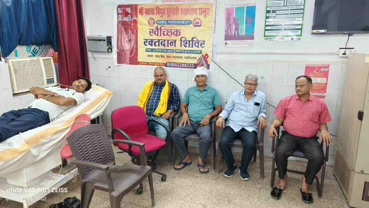 स्वैच्छिक रक्तदान शिविर में उमड़ा जनसहयोग, माँ बाला त्रिपुर सुंदरी समूह ने दी मानव सेवा की मिसाल