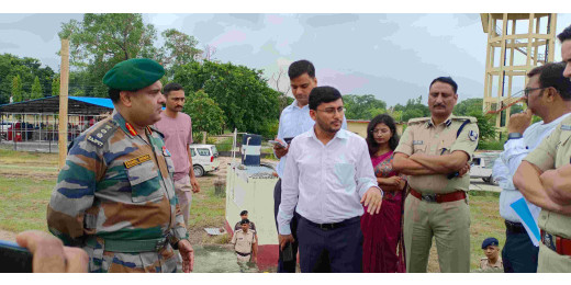 मुजफ्फरपुर में अग्निवीर भर्ती की तैयारियों का जिलाधिकारी ने किया निरीक्षण