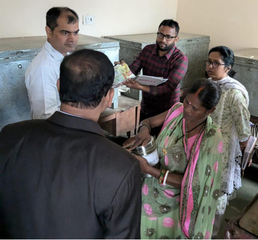 बीएससीसी, एसएचए तथा केवाईपी को लेकर आँगनवाड़ी सेविका के साथ सीडीपीओ ने की बैठक