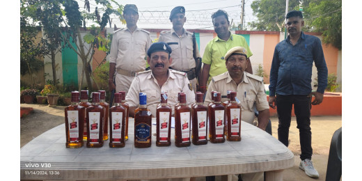 लावारिश हाल में शराब की बड़ी खेप बरामद, आरोपी फरार