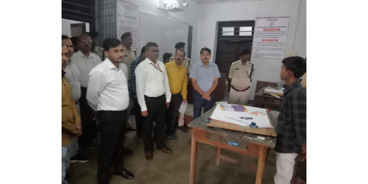 तिरहुत स्नातक उपचुनाव 2024 के मतगणना कार्य की तैयारियों का जिलाधिकारी ने किया निरीक्षण 