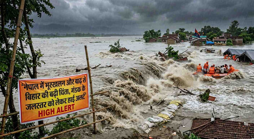 नेपाल में भूस्खलन और बाढ़ से बिहार की बढ़ी चिंता, गंडक के जलस्तर को लेकर हाई अलर्ट