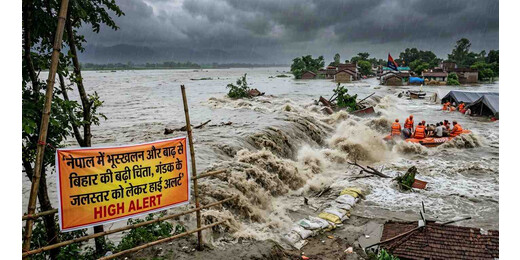 नेपाल में भूस्खलन और बाढ़ से बिहार की बढ़ी चिंता, गंडक के जलस्तर को लेकर हाई अलर्ट