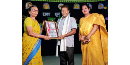 किलकारी समर कैम्प में उत्कृष्ट योगदान पर कठपुतली कलाकार सुनील कुमार सम्मानित