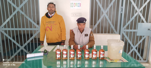 पुलिस ने चुलाई शराब के साथ तीन तस्कर को किया गिरफ्तार