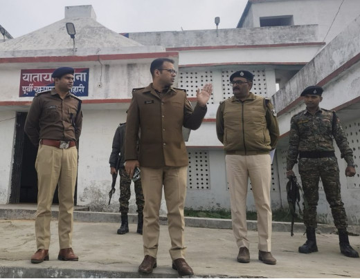 मोतिहारी पुलिस अधीक्षक ने यातायात थाना का किया औचक निरीक्षण