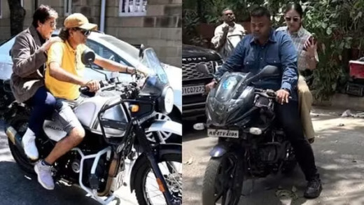 अमिताभ बच्चन और अनुष्का शर्मा की बाइक राइड पर मुंबई पुलिस करेगी कार्यवाई