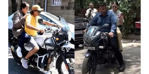 अमिताभ बच्चन और अनुष्का शर्मा की बाइक राइड पर मुंबई पुलिस करेगी कार्यवाई