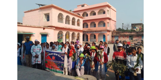 दामोदरपुर में पर्यावरण संरक्षण और पौधारोपण अभियान में जुटे क्षेत्रवासी