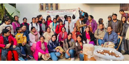 मशरूम उत्पादन पर प्रशिक्षण हेतु छात्र-छात्राओं की टीम हुई रवाना