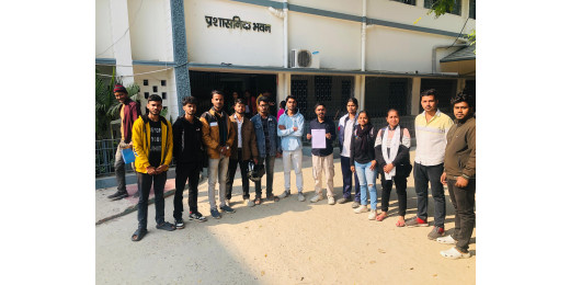 अखिल भारतीय विद्यार्थी परिषद ने रामेश्वर महाविद्यालय के प्राचार्य को सौंपा ज्ञापन