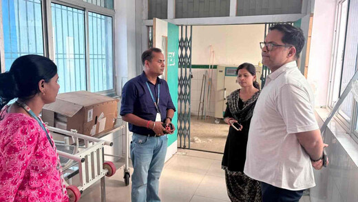 सदर अस्पताल के नए ICU वार्ड का निरीक्षण, निर्माण कार्य में तेजी लाने के निर्देश