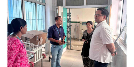 सदर अस्पताल के नए ICU वार्ड का निरीक्षण, निर्माण कार्य में तेजी लाने के निर्देश