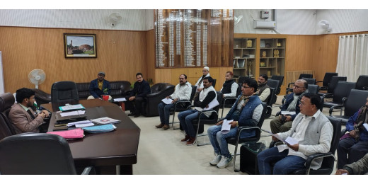 निर्वाचक सूची के अंतिम प्रकाशन पर हुई बैठक