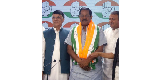 बीजेपी का दामन छोड़ कांग्रेस में शामिल हुए अजय निषाद