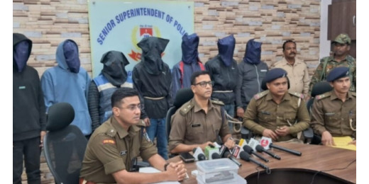 कंस्ट्रक्शन कंपनी में डकैती करने वाले सात अपराधी गिरफ्तार