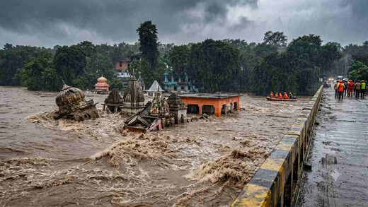 मंदाकिनी फिर हुई विकराल, चित्रकूट में प्रशासन ने जारी किया अलर्ट