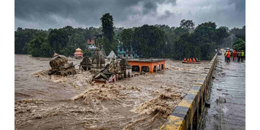 मंदाकिनी फिर हुई विकराल, चित्रकूट में प्रशासन ने जारी किया अलर्ट