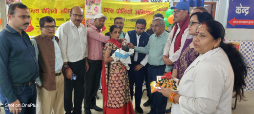 सदर अस्पताल में पल्स पोलियो अभियान का शुभारंभ