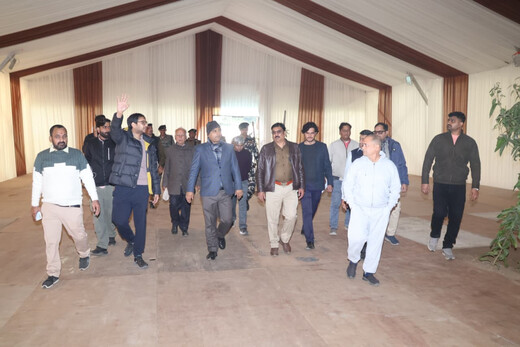 मोरारी बापू राम कथा : प्रशासन ने सुरक्षा और व्यवस्थाओं का किया निरीक्षण