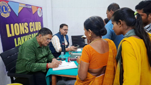लायंस क्लब के स्वास्थ्य शिविर में 178 मरीजों का हुआ निःशुल्क इलाज
