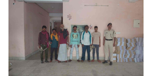 मद्य निषेध थाना की कार्यवाही, अलग अलग स्थानों से 6 शराबी गिरफ्तार 