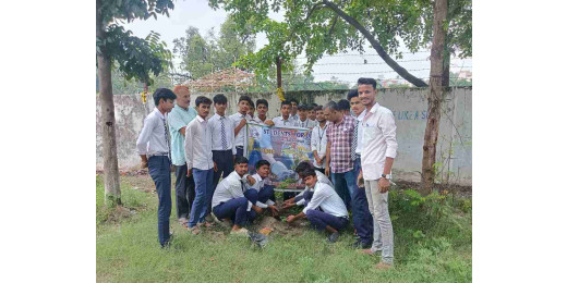 अभाविप के स्थापना दिवस के पखवाड़े पर वृक्षारोपण