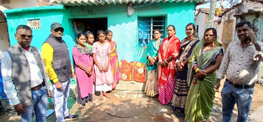 स्व. गणेश महली के दसकर्म के लिए जेएमएम नगड़ी ने दी सहायता