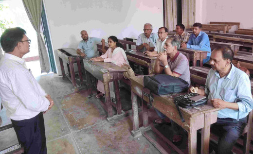 लंगट सिंह महाविद्यालय में पूर्व प्राध्यापक प्रो. राधारमण सिंह और रघुवेश कुमार को श्रद्धांजलि अर्पित