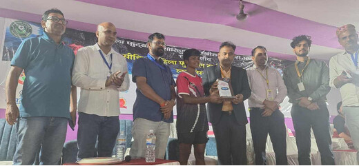 केआरके मैदान में फुटबॉल का रोमांच, बेगूसराय ने 7 गोल दागकर दर्ज की बड़ी जीत