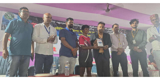 केआरके मैदान में फुटबॉल का रोमांच, बेगूसराय ने 7 गोल दागकर दर्ज की बड़ी जीत