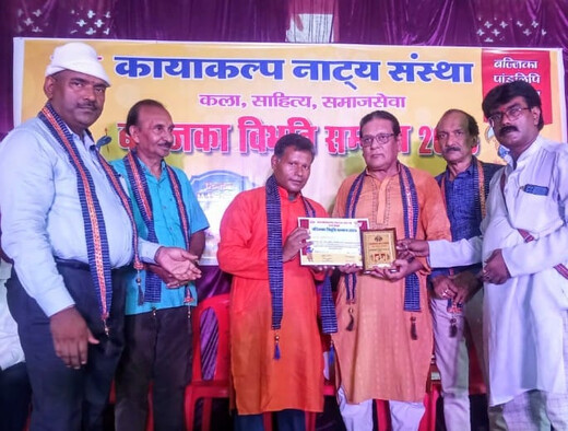 कठपुतली कलाकार सुनील सरला को मिला बज्जिका विभूति सम्मान 2025