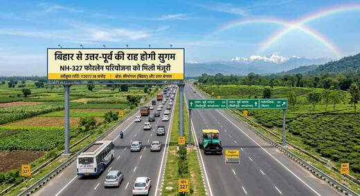 बिहार से उत्तर-पूर्व की राह होगी सुगम, NH-327 फोरलेन परियोजना को मिली मंजूरी