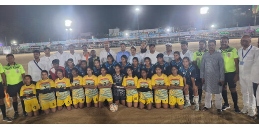 लखीसराय में महिला फुटबॉल का जलवा, अरवल और बेगूसराय का दमदार प्रदर्शन