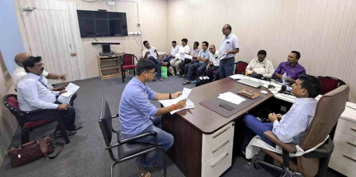टीआरई 3 परीक्षा को लेकर डीईओ ने किया केंद्राधीक्षकों के साथ बैठक 