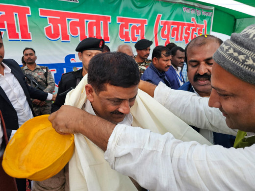 दरभंगा में जदयू का शक्ति प्रदर्शन, अलीनगर से टिकट के लिए नीतीश प्रभाकर चौधरी का जोरदार समर्थन