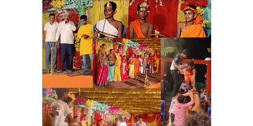 भक्ति, संस्कृति और उल्लास से सराबोर हुआ आयोजन; कृष्ण-सुदामा मिलन व मटका फोड़ ने मोहा मन