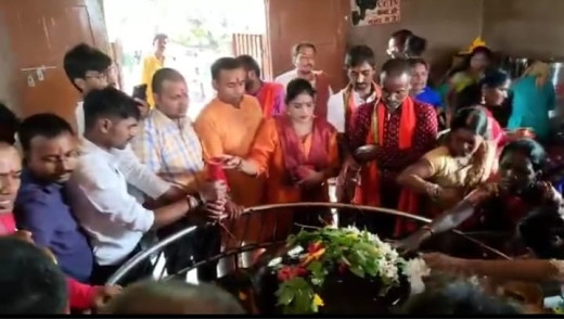 जनसंख्या समाधान फाउंडेशन के राष्ट्रीय अध्यक्ष के जन्मदिवस पर रुद्राभिषेक का आयोजन