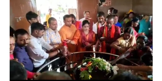 जनसंख्या समाधान फाउंडेशन के राष्ट्रीय अध्यक्ष के जन्मदिवस पर रुद्राभिषेक का आयोजन