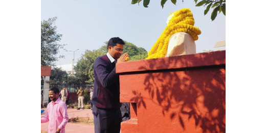 लौह पुरुष सरदार पटेल की स्मृति दिवस पर श्रद्धांजलि कार्यक्रम आयोजित