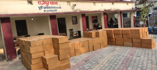 2500 लीटर विदेशी शराब और 5 क्विंटल गांजा बरामद