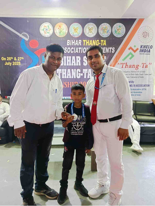 थांग-ता में सन्नी कुमार ने रचा इतिहास, तीसरी बार पदक जीतकर लखीसराय का नाम किया रोशन