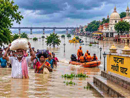 बिहार में बाढ़ का कहर, 10 लाख से अधिक लोग प्रभावित; कई ट्रेनें रद्द और डायवर्ट
