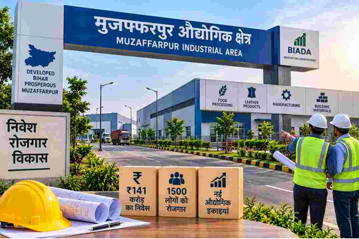 मुजफ्फरपुर में ₹141 करोड़ का बड़ा निवेश, 5 नई औद्योगिक इकाइयां; 1500 लोगों को रोजगार