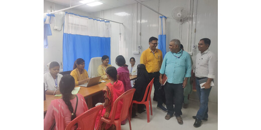 प्रधानमंत्री सुरक्षित मातृत्व अभियान के तहत लखीसराय सदर अस्पताल में लगा स्वास्थ्य जांच शिविर