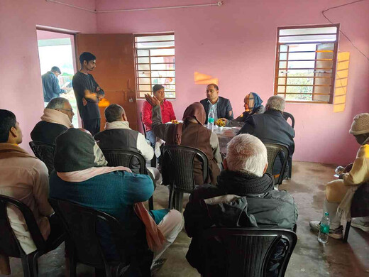 रामेश्वर मंदिर की कमिटी बैठक संपन्न, एक लाख रुपए की सहयोग राशि समर्पित