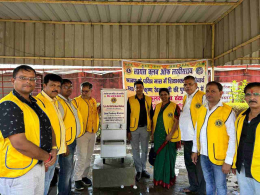 प्रदीप खेतान ने अशोक धाम मंदिर ट्रस्ट को शीतल पेय मशीन दान की