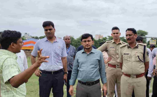 श्रावणी मेला के उद्घाटन को लेकर जिलाधिकारी ने लिया जायजा